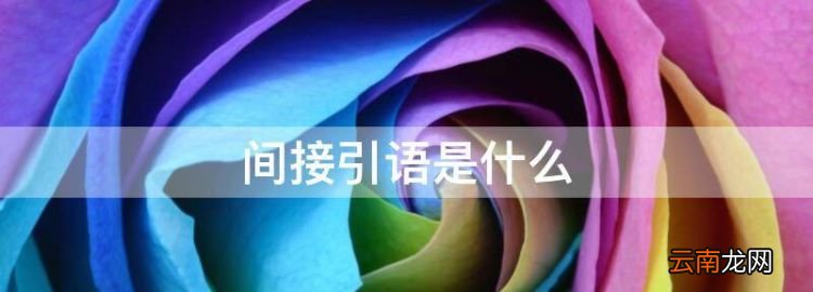 间接引语是什么，语文间接引用句是什么意思