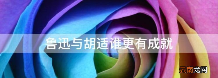 鲁迅与胡适谁更有成就