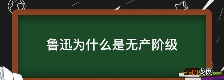 鲁迅为什么是无产阶级，秋景是资产阶级革命者还是无产阶级革命家