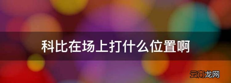 nba篮球比赛视频回放，科比在场上打什么位置