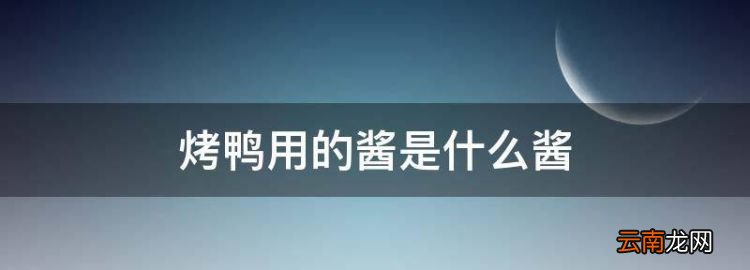 烤鸭用的酱是什么酱，吃烤鸭的酱是什么酱是甜面酱还是蚝油