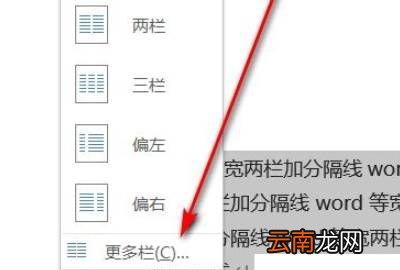 word等宽两栏加分隔线，等宽两栏 栏间添加分隔线