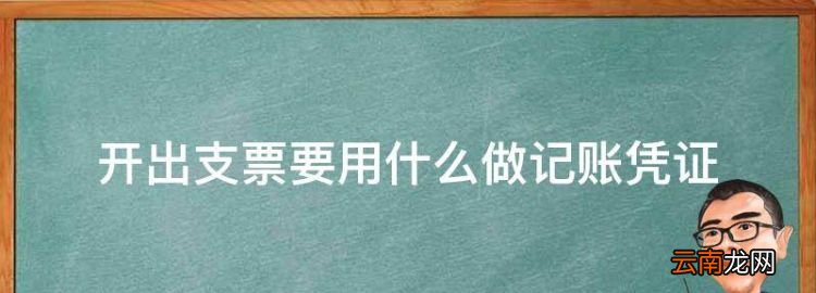 开现金支票是什么会计科目，开出支票要用什么做记账凭证